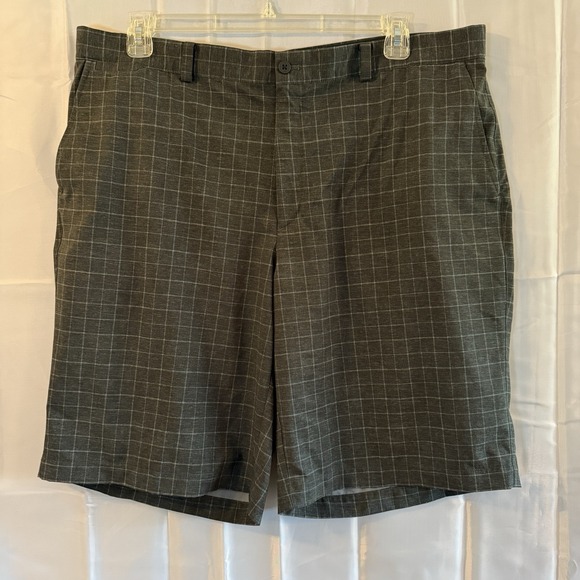 Nike Other - Nike Golf Shorts Men 40 Charcoal Gray Plaid Dri-Fit Dry Performance Athletic